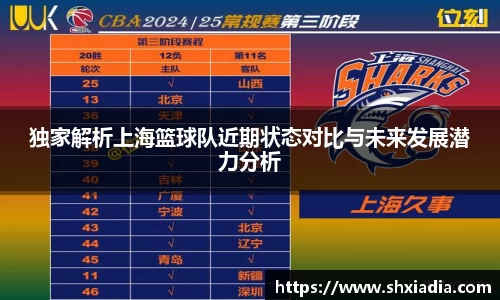 独家解析上海篮球队近期状态对比与未来发展潜力分析